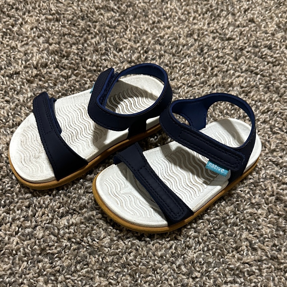 Native Strap Navy Sandals